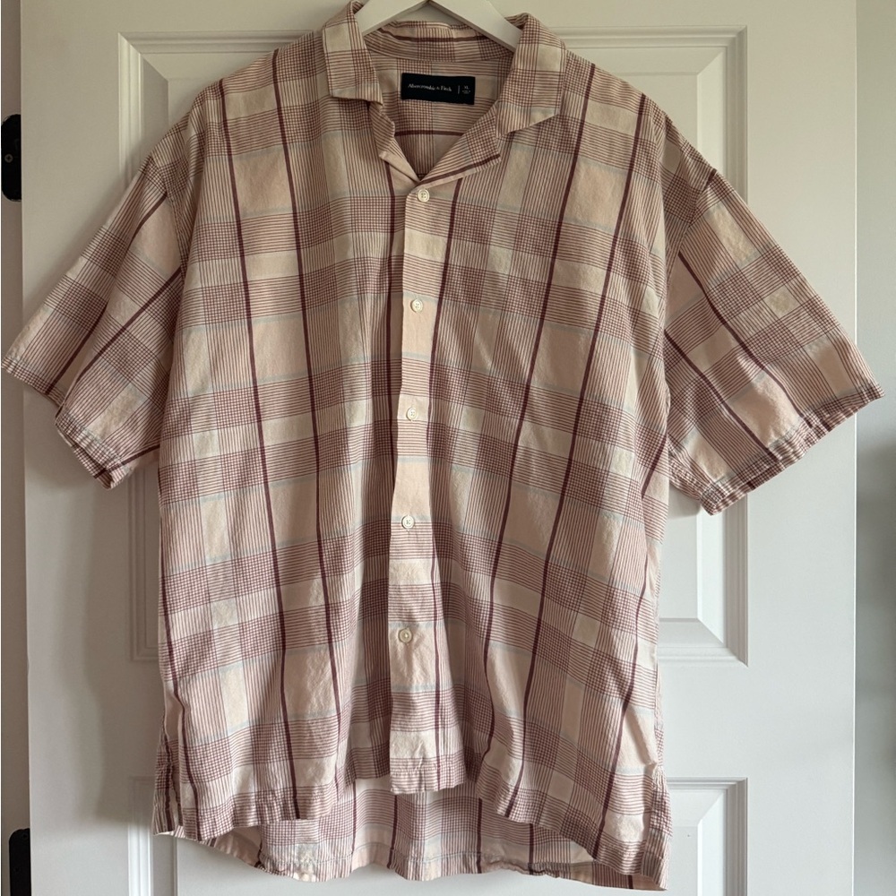 Abercrombie & Fitch Men's Plaid Button-Up Shirt